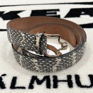 Bally Switzerland Marcella 30 W.EL Python Watersnake Skin Belt